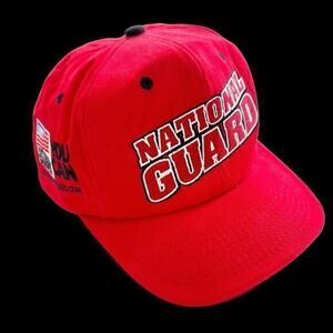 NASCAR Army National Guard #54 Hat Cap Adjustable Red White Blue Legend EC